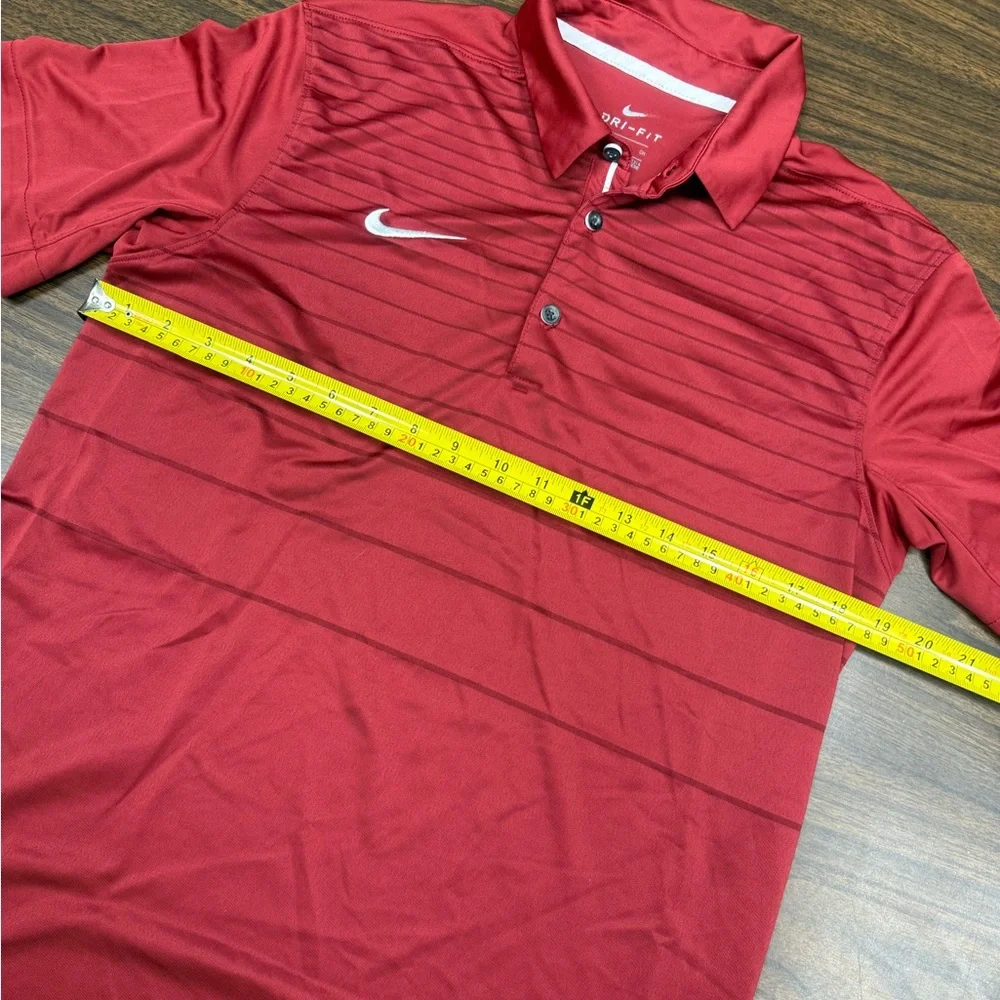 Nike Men's Crimson Dri-FIT Polo Shirt size Small